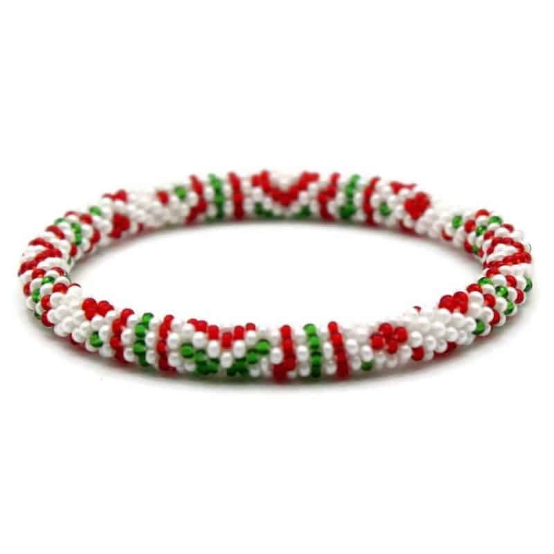 Green Yellow Team Color Nepal Roll On Bracelet Set