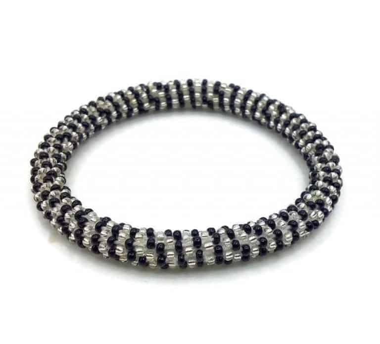 Blue & Orange Nepal Roll Up Bracelets Set